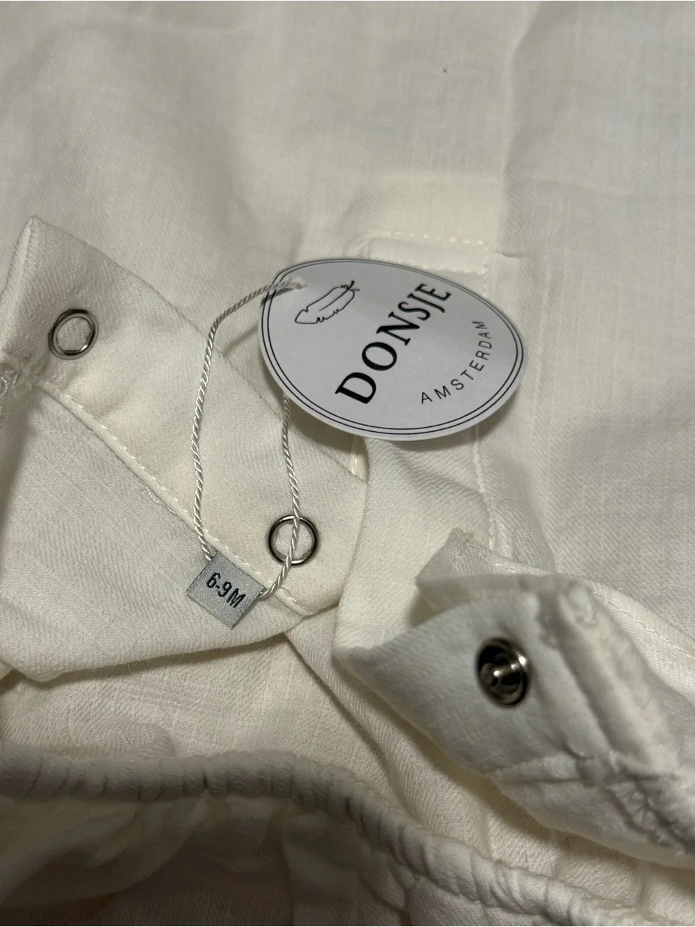 NWT Donsje Amsterdam Long Sleeved Collar Onesie Bodysuit